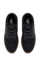 Men's Black Fabric Sneakers | Derimod Men's Black Fabric Sneakers | Derimod