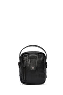 Men's Black Leather Messenger Bag | Derimod Men's Black Leather Messenger Bag | Derimod