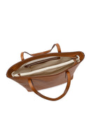 Woman Taba Leather Shoulder Bag | Derimod Woman Taba Leather Shoulder Bag | Derimod