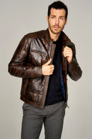 Wilkins Erkek Deri Ceket | Derimod Wilkins Erkek Deri Ceket | Derimod