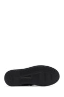Erkek Siyah Bağcıklı Deri Sneaker | Derimod Erkek Siyah Bağcıklı Deri Sneaker | Derimod