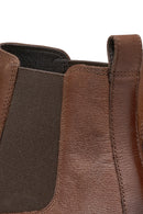 Geox Men's Brown Terence Leather Chelsea Boots | Derimod Geox Men's Brown Terence Leather Chelsea Boots | Derimod