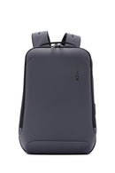 D-Pack Unisex Gray Technological Fabric Hardcase Backpack | Derimod D-Pack Unisex Gray Technological Fabric Hardcase Backpack | Derimod