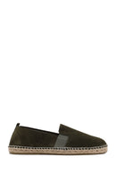 Erkek Yeşil Süet Deri Espadril | Derimod Erkek Yeşil Süet Deri Espadril | Derimod