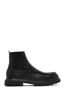 Male Black Leather Chelsea Boots | Derimod Male Black Leather Chelsea Boots | Derimod