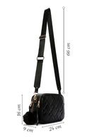 Kadın Siyah Uzun Askılı Kapitone Çapraz Çanta | Derimod Kadın Siyah Uzun Askılı Kapitone Çapraz Çanta | Derimod