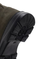 Men's Khaki Nubuck Leather Casual Chelsea Boots | Derimod Men's Khaki Nubuck Leather Casual Chelsea Boots | Derimod