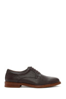 Men's Brown Laced Leather Classic Shoes | Derimod Men's Brown Laced Leather Classic Shoes | Derimod