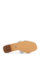 Women's White Stone Slippers | Derimod Women's White Stone Slippers | Derimod