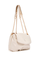 Women's Cream Long Chain Strap Shoulder Bag | Derimod Women's Cream Long Chain Strap Shoulder Bag | Derimod