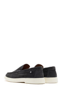 Erkek Gri Süet Deri Casual Loafer | Derimod Erkek Gri Süet Deri Casual Loafer | Derimod