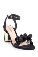 Women's Leather Accessory Detailed Heeled Shoes | Derimod Women's Leather Accessory Detailed Heeled Shoes | Derimod