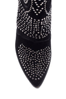 Women's Studded Suede Leather Boots | Derimod Women's Studded Suede Leather Boots | Derimod