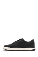 Men's Black Lace-up Leather Sneaker | Derimod Men's Black Lace-up Leather Sneaker | Derimod