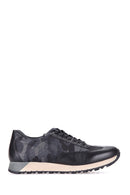 Kamuflaj Desenli Erkek Deri Sneaker | Derimod Kamuflaj Desenli Erkek Deri Sneaker | Derimod
