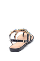 Kadın Casual Taş Detaylı Sandalet | Derimod Kadın Casual Taş Detaylı Sandalet | Derimod