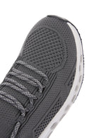 Derimod Zero Men's Gray Lace-Up Thick Soled Sneaker | Derimod Derimod Zero Men's Gray Lace-Up Thick Soled Sneaker | Derimod