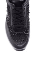 Women's Stone Detailed High-Sole Sports Shoes | Derimod Women's Stone Detailed High-Sole Sports Shoes | Derimod