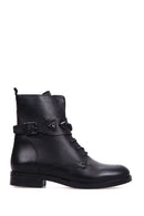 Women's Tape Detailed Leather Boots | Derimod Women's Tape Detailed Leather Boots | Derimod