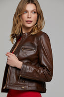 Sara Kadın Deri Ceket | Derimod Sara Kadın Deri Ceket | Derimod