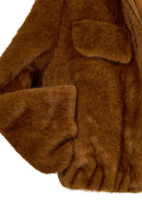 Arosa Kadın Camel Kapüşonlu Oversize Teddy Mont | Derimod Arosa Kadın Camel Kapüşonlu Oversize Teddy Mont | Derimod