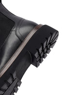 Male Black Thick-Soled Leather Chelsea Boots | Derimod Male Black Thick-Soled Leather Chelsea Boots | Derimod