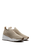 Kadın Bej Kalın Tabanlı Sneaker | Derimod Kadın Bej Kalın Tabanlı Sneaker | Derimod