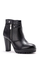 Women's Zippered Heeled Boots | Derimod Women's Zippered Heeled Boots | Derimod