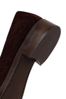 Woman Brown Buckled Suede Masculine Loafer | Derimod Woman Brown Buckled Suede Masculine Loafer | Derimod