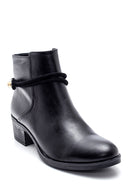 Women's Stringed Mid Heel Boots | Derimod Women's Stringed Mid Heel Boots | Derimod