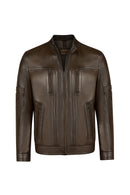 Calvin Male Mink Zip Closure Short Leather Coats | Derimod Calvin Male Mink Zip Closure Short Leather Coats | Derimod