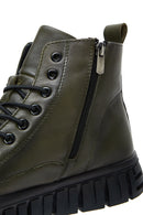 Men's Green Leather Boots | Derimod Men's Green Leather Boots | Derimod