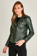 Stefania Kadın Deri Ceket | Derimod Stefania Kadın Deri Ceket | Derimod