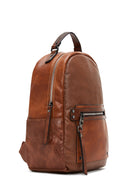 Women's Tan Studded Backpack | Derimod Women's Tan Studded Backpack | Derimod