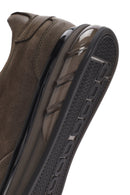 Erkek Yeşil Bağcıklı Nubuk Deri Sneaker | Derimod Erkek Yeşil Bağcıklı Nubuk Deri Sneaker | Derimod