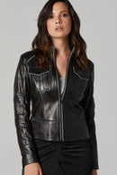 Molly Kadın Deri Ceket | Derimod Molly Kadın Deri Ceket | Derimod