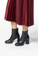 Geox Kadın Siyah Teulada Fermuarlı Kalın Topuklu Deri Bot | Derimod Geox Kadın Siyah Teulada Fermuarlı Kalın Topuklu Deri Bot | Derimod