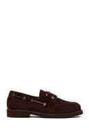Woman Brown Lace-up Suede Casual Shoes | Derimod Woman Brown Lace-up Suede Casual Shoes | Derimod
