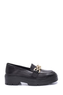 Women's Leather Chain Loafer | Derimod Women's Leather Chain Loafer | Derimod