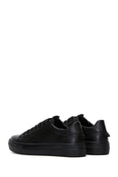 Kadın Siyah Bağcıklı Deri Sneaker | Derimod Kadın Siyah Bağcıklı Deri Sneaker | Derimod