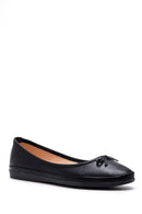 Women's Bow Leather Ballerinas | Derimod Women's Bow Leather Ballerinas | Derimod