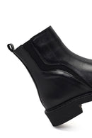 Woman Black Zip Closure Leather Boots | Derimod Woman Black Zip Closure Leather Boots | Derimod