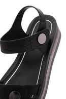 Women's Black Ankle Strap Thick Soled Sandals | Derimod Women's Black Ankle Strap Thick Soled Sandals | Derimod