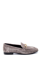 Kadın Süet Toka Detaylı Loafer | Derimod Kadın Süet Toka Detaylı Loafer | Derimod