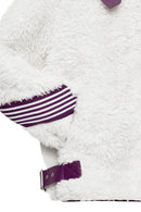 Meribel Kadın Çok Renkli Mor Çizgi Detaylı Teddy Mont | Derimod Meribel Kadın Çok Renkli Mor Çizgi Detaylı Teddy Mont | Derimod