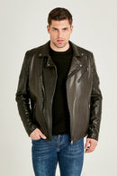 Thompson Erkek Deri Ceket | Derimod Thompson Erkek Deri Ceket | Derimod