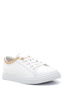 Kadın Deri Zincirli Sneaker | Derimod Kadın Deri Zincirli Sneaker | Derimod