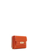 Women's Orange Printed Wallet | Derimod Women's Orange Printed Wallet | Derimod