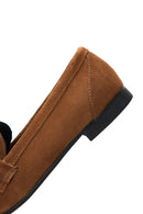 Kadın Taba Süet Deri Loafer | Derimod Kadın Taba Süet Deri Loafer | Derimod