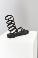 Black Gladiator Women's Sandals | Derimod Black Gladiator Women's Sandals | Derimod
